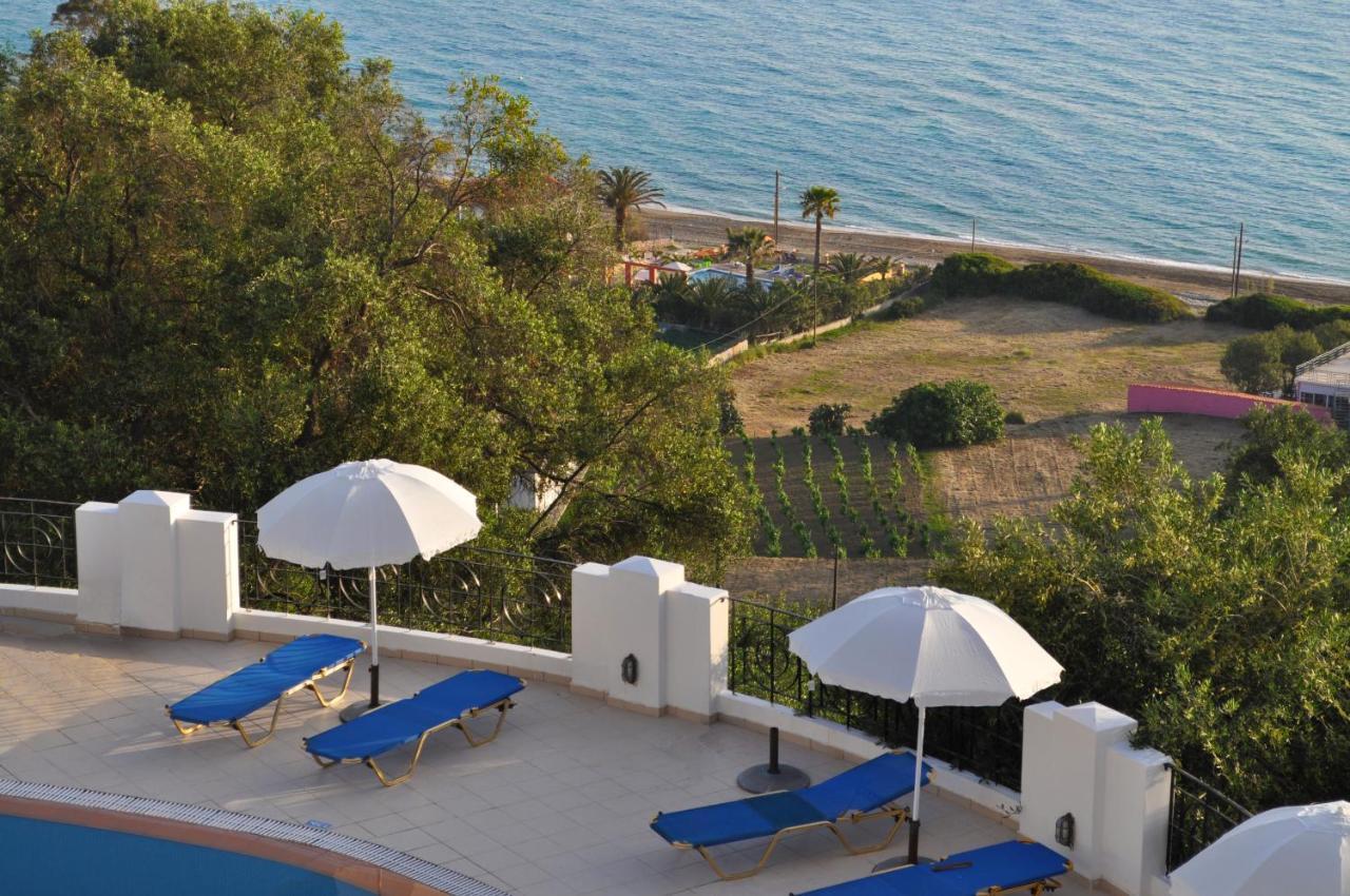 Holiday Apartments Maria With Pool And Panorama View - Agios Gordios Beach Exterior photo