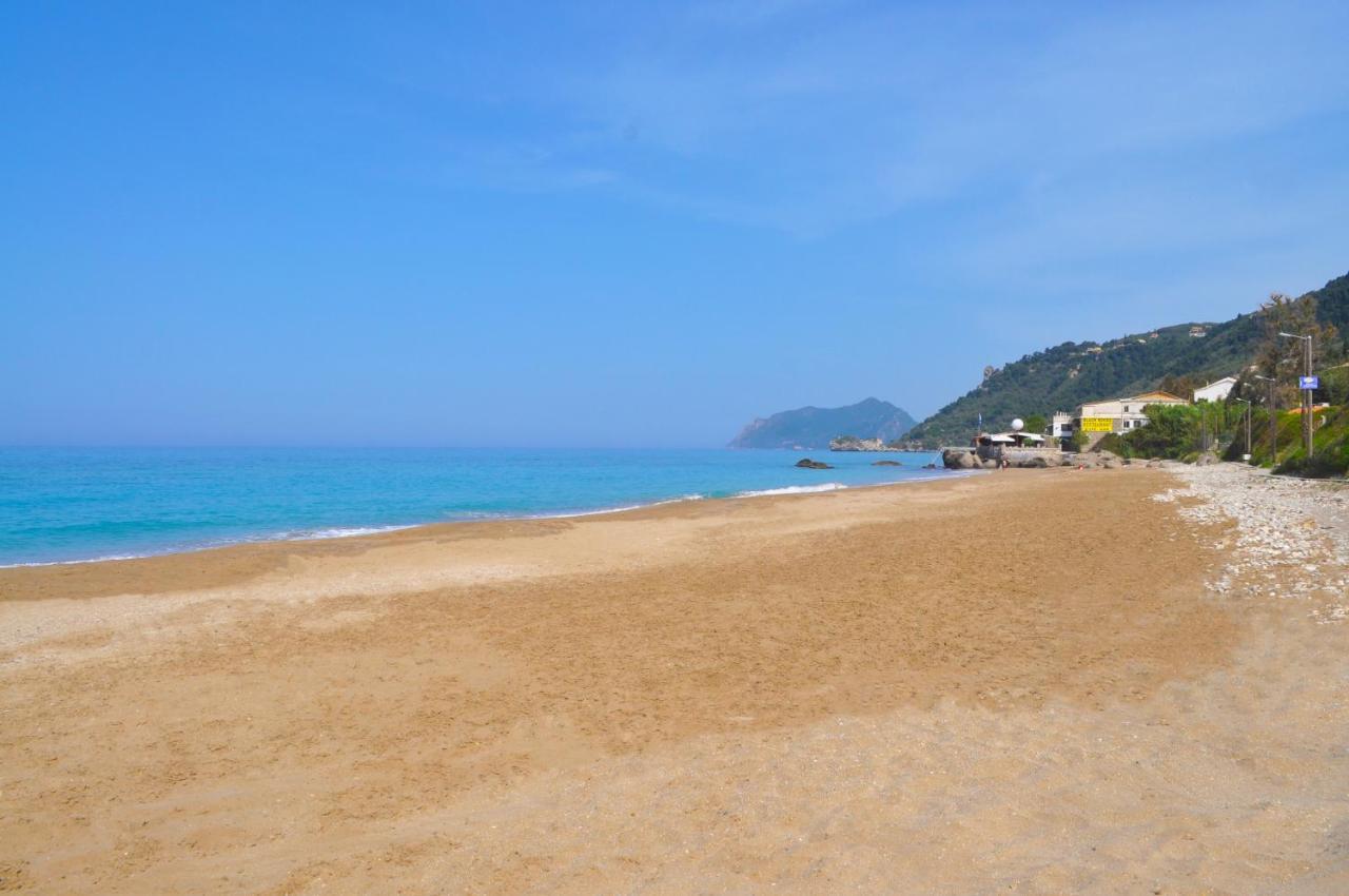 Holiday Apartments Maria With Pool And Panorama View - Agios Gordios Beach Exterior photo